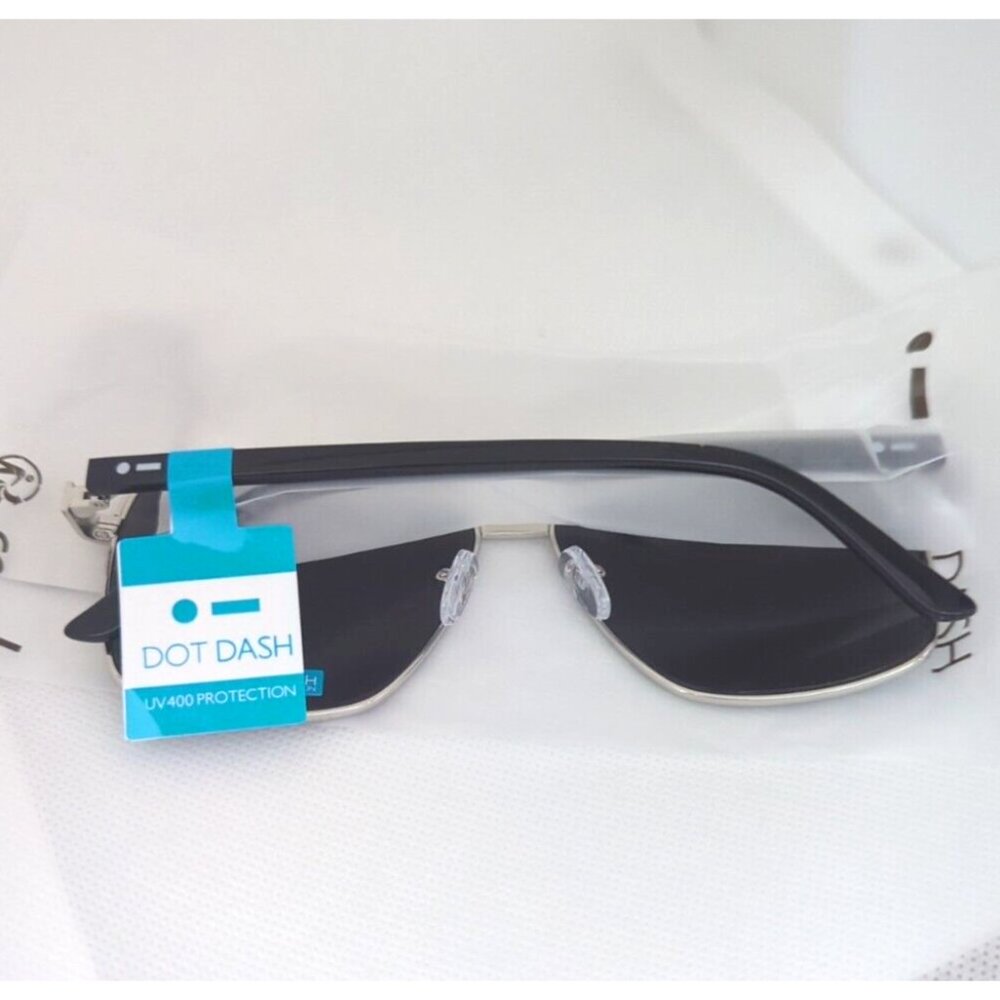 Dot Dash Whizz Unisex Sunglasses - Silver Chrome/Grey - Picture 2 of 3
